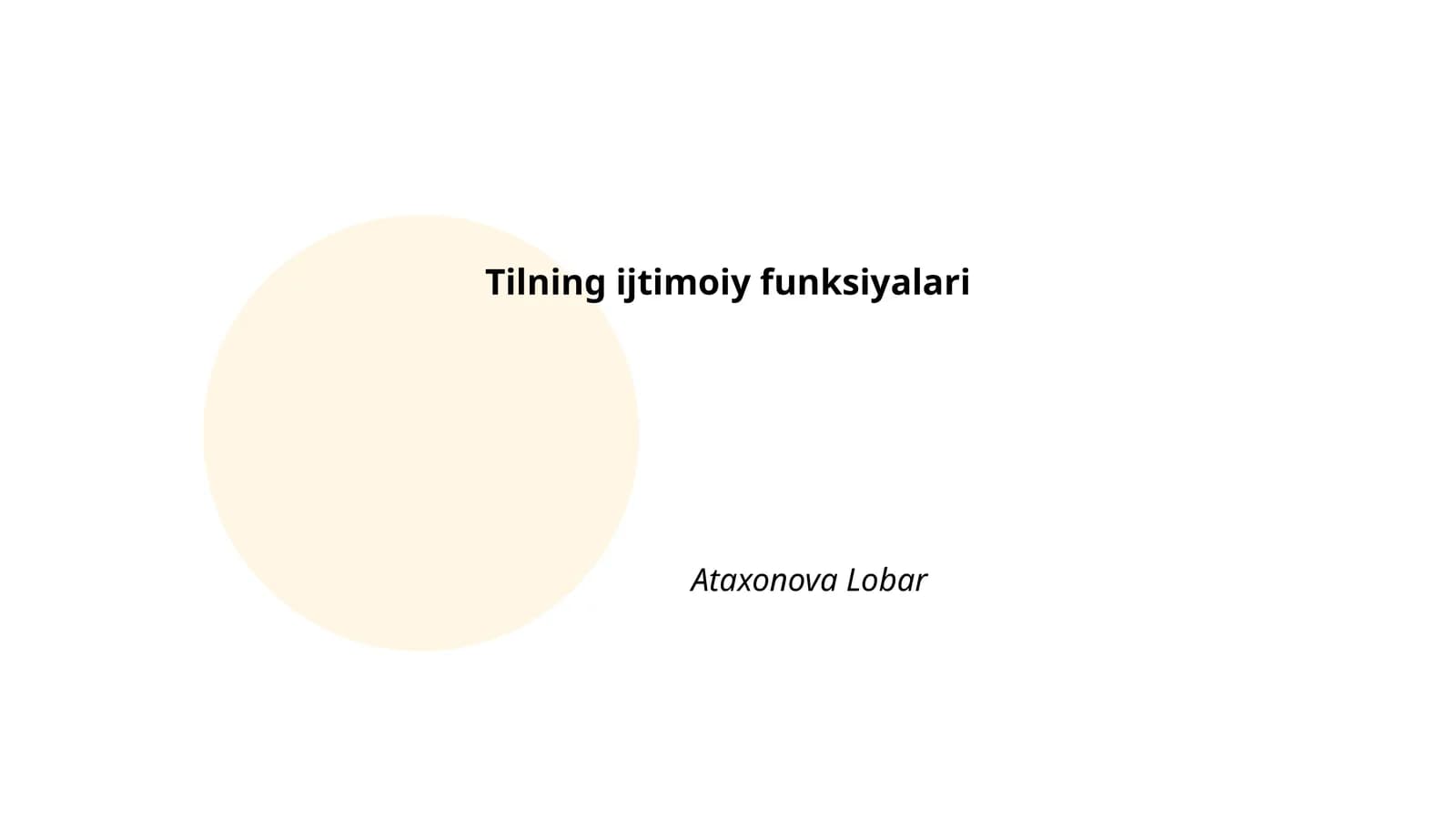 Tilning ijtimoiy funksiyalari