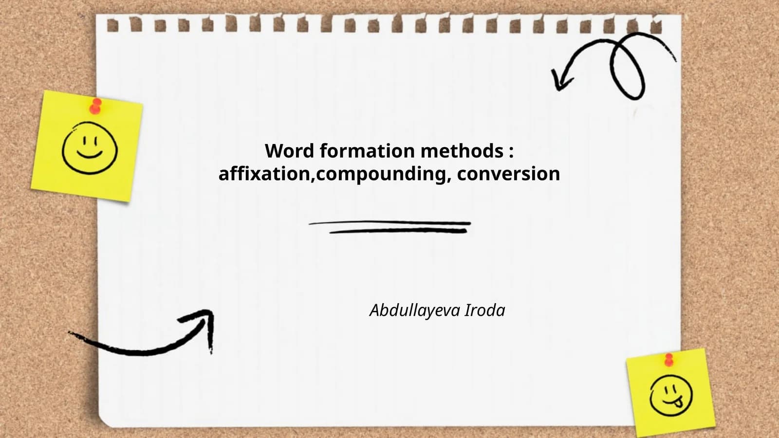 Word Formation Methods
