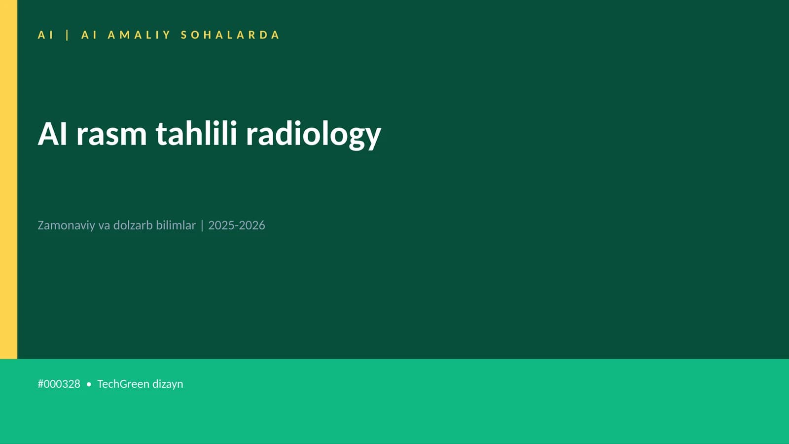 AI rasm tahlili radiology