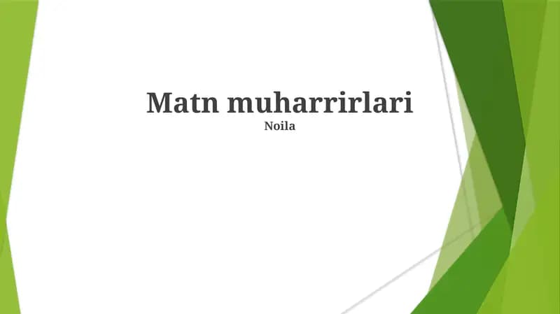 Matn muharrirlari