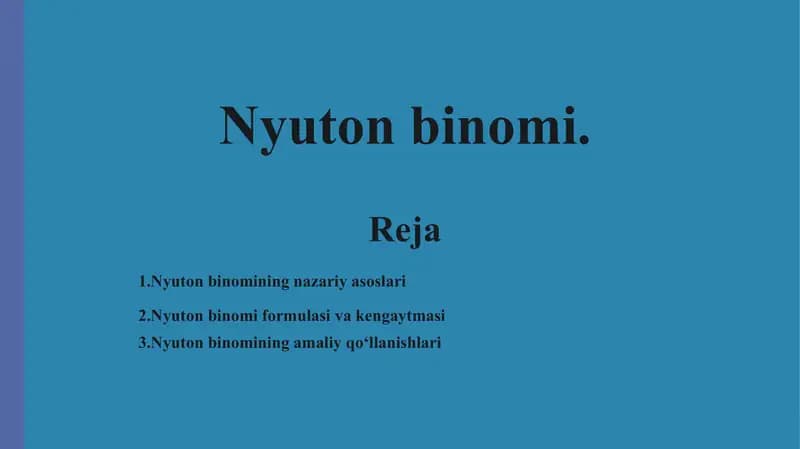 Nyuton binomi