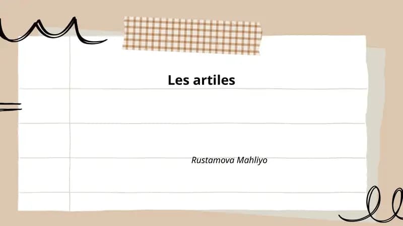 Les artiles