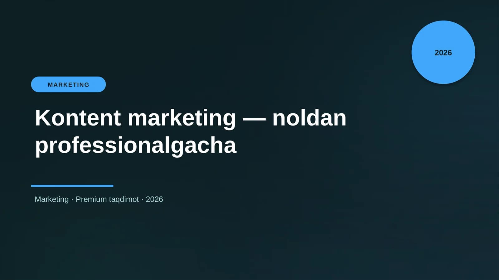 Kontent marketing — noldan professionalgacha