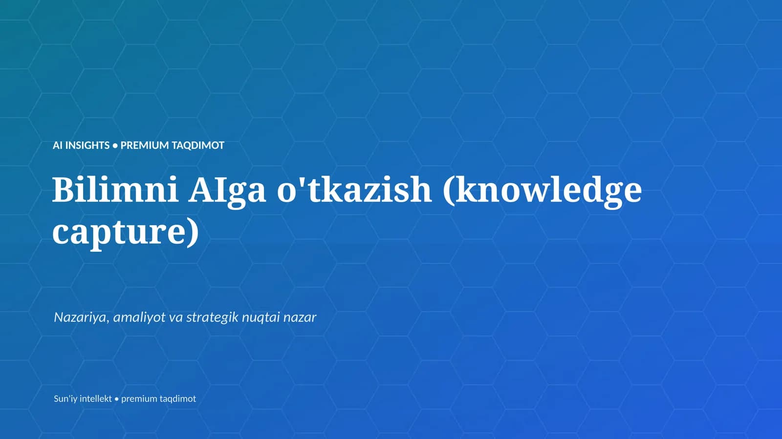 PREMIUM TAQDIMOT