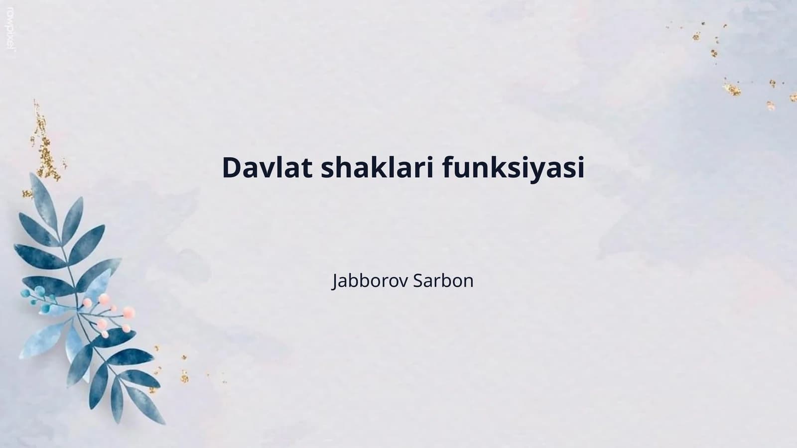 Davlat shaklari funksiyasi