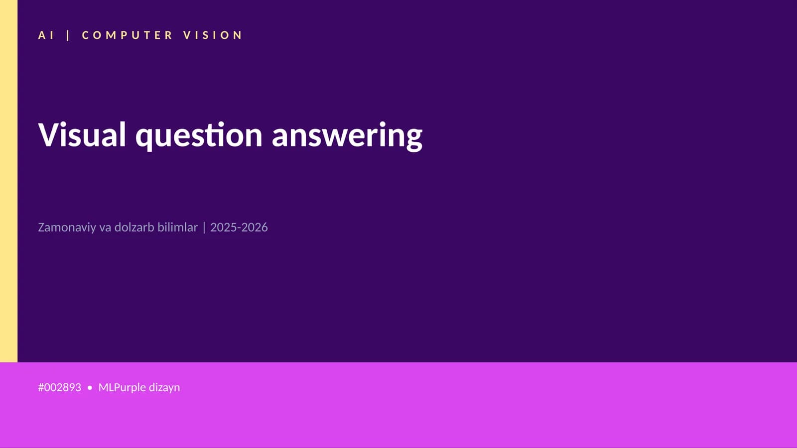 Visual question answering