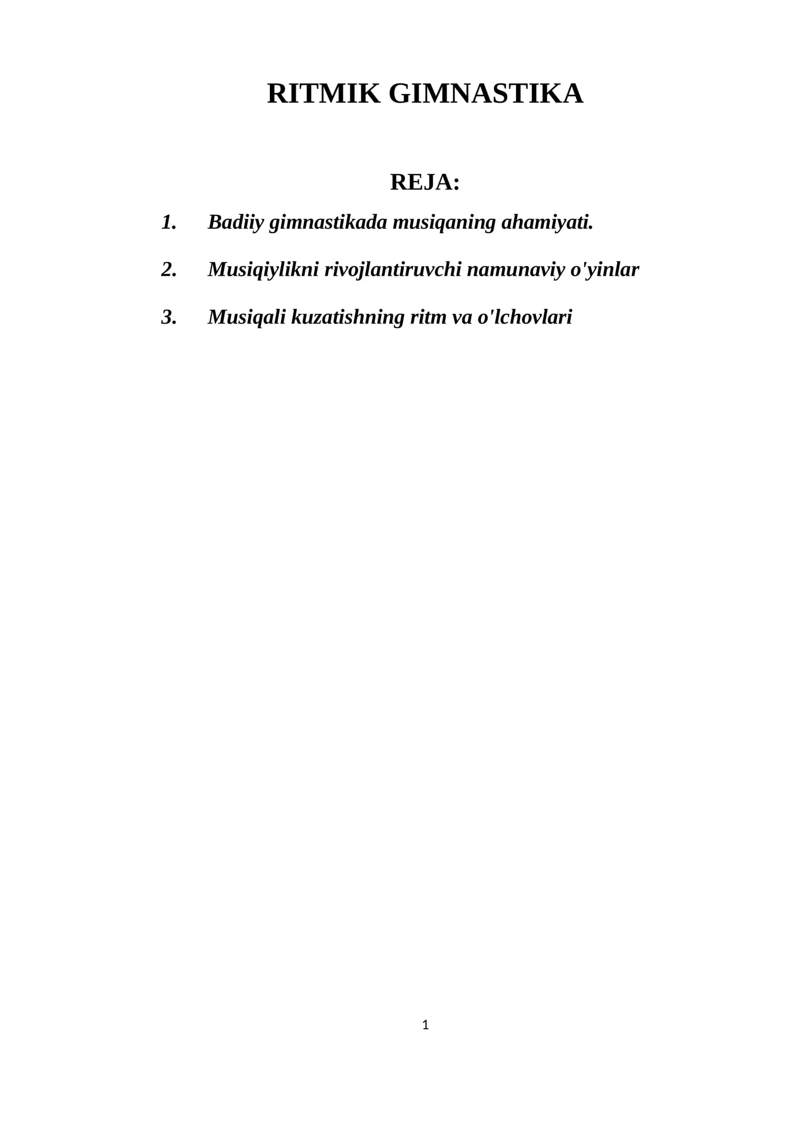 RITMIK GIMNASTIKA