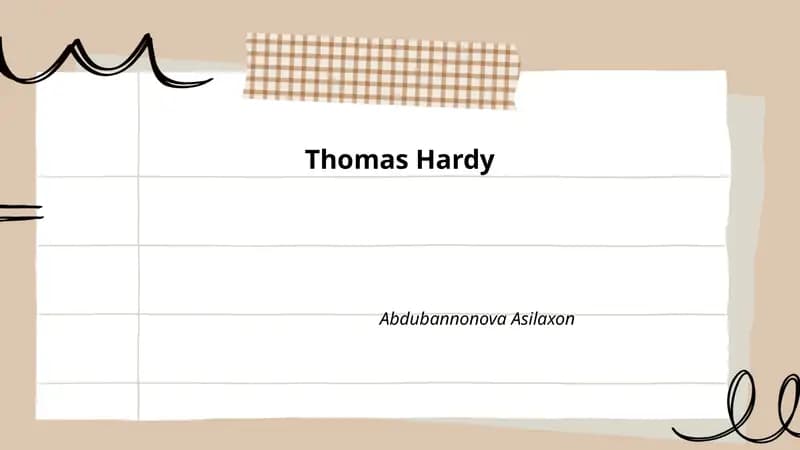 Thomas Hardy Novels