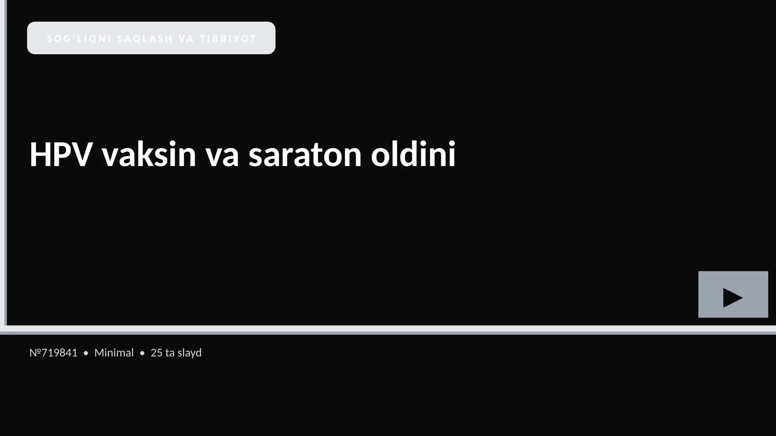 HPV vaksin va saraton oldini
