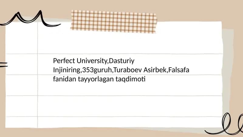 Qadriyat tushunchasining manosi va uning umumiy tavsifi