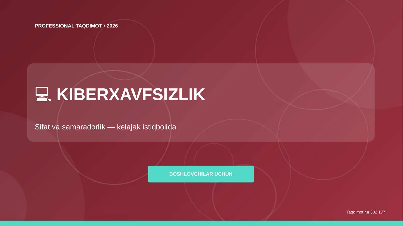 KIBERXAVFSIZLIK: Sifat va samaradorlik