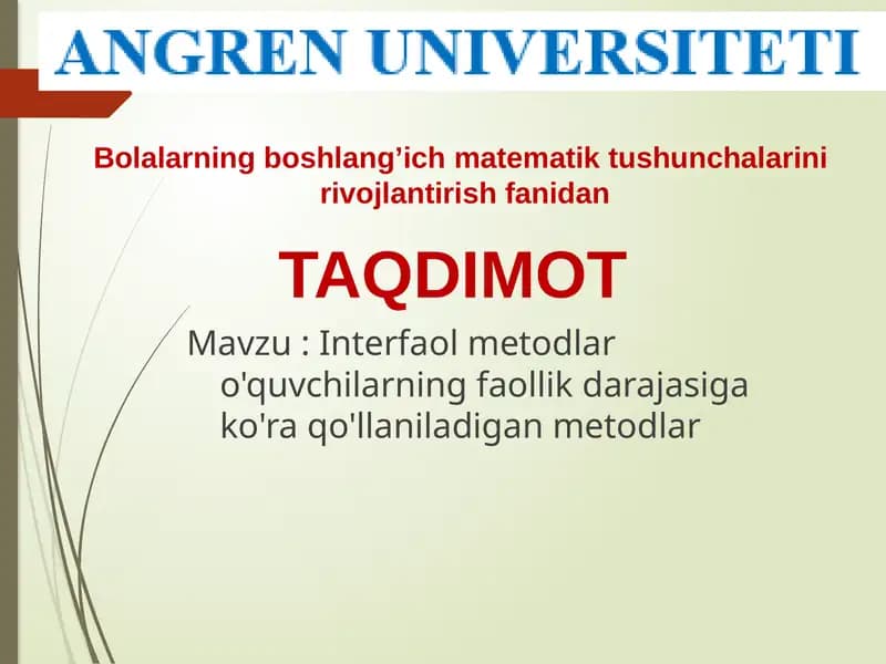 Interfaolmetodlar