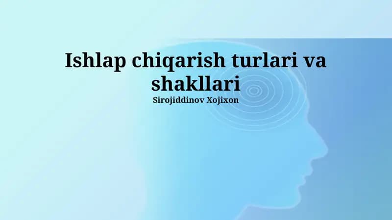 Avtomatlashtirilgan ishlab chiqarish