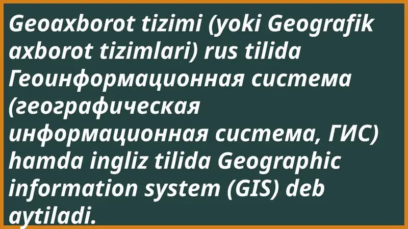 Geoaxborot tizimi