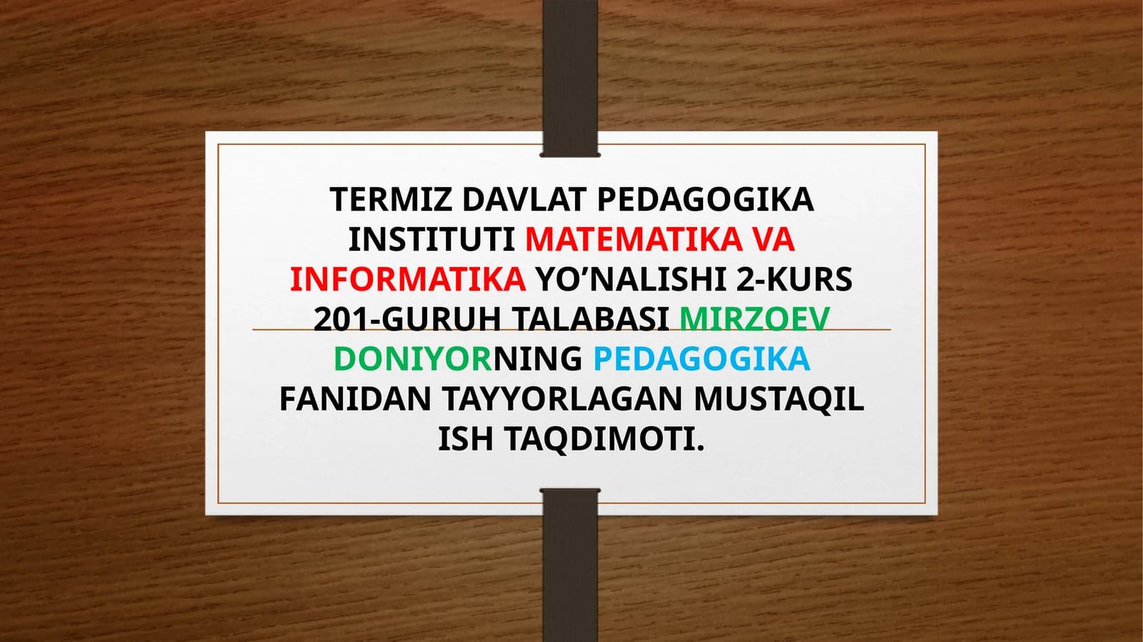 Matematika va informatika ta'limi