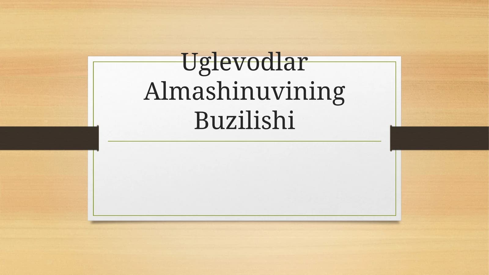 Uglevodlar Almashinuvi