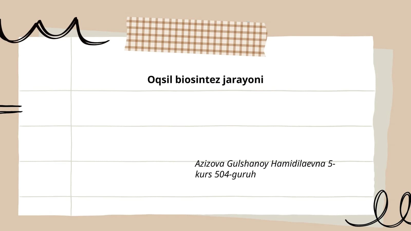 Oqsil biosintez jarayoni