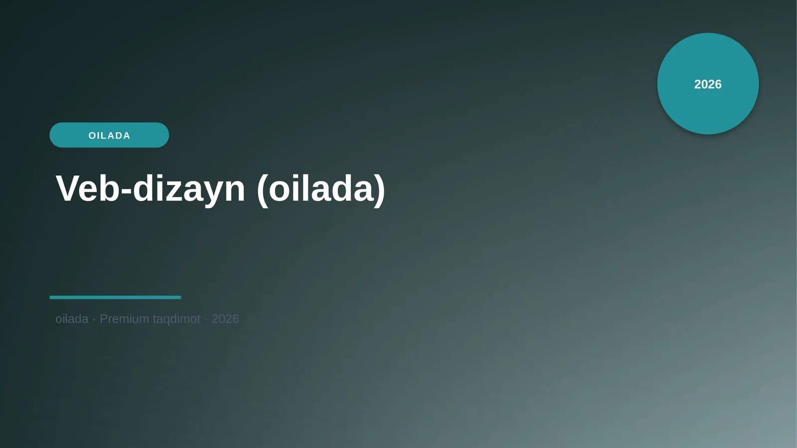 Veb-dizayn (oilada)