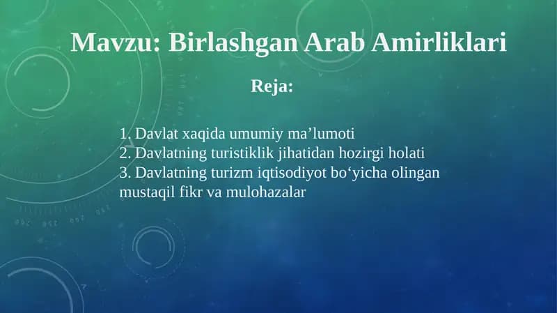 Birlashgan Arab Amirliklari