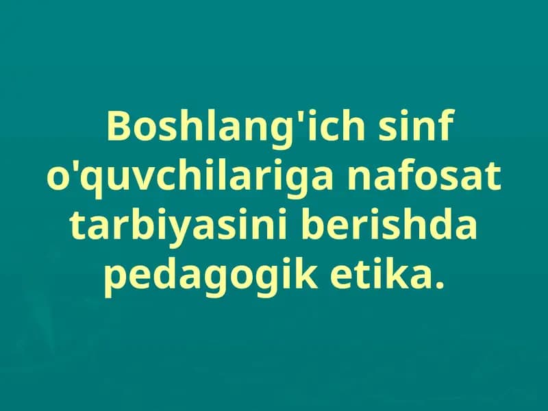 Nafosat Tarbiyasi