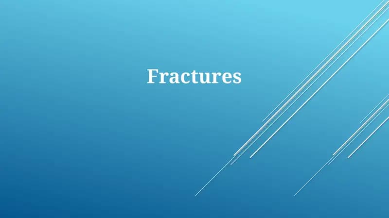Fractures