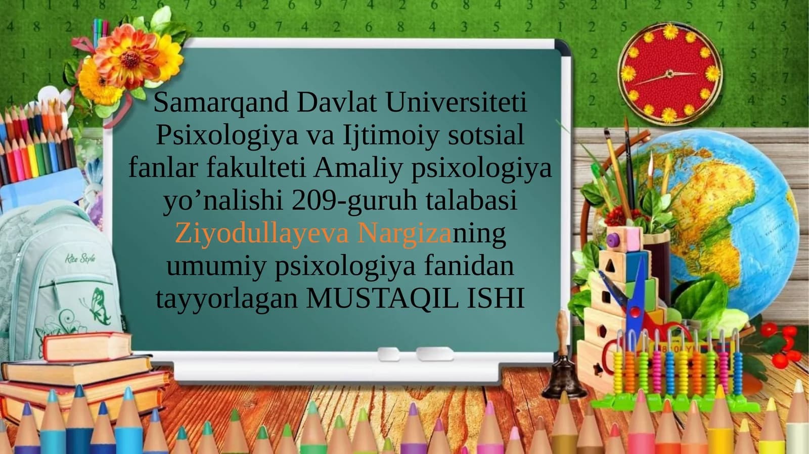 TARBIYAPSIXOLOGIYASIREJA
