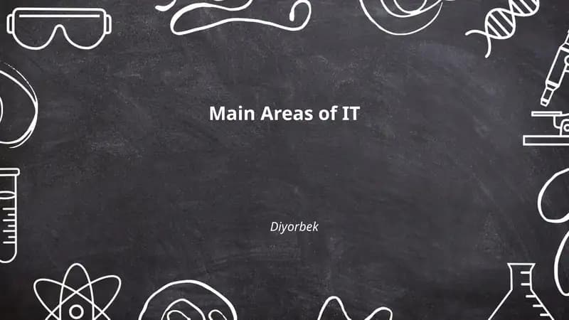 Main Areas of IT