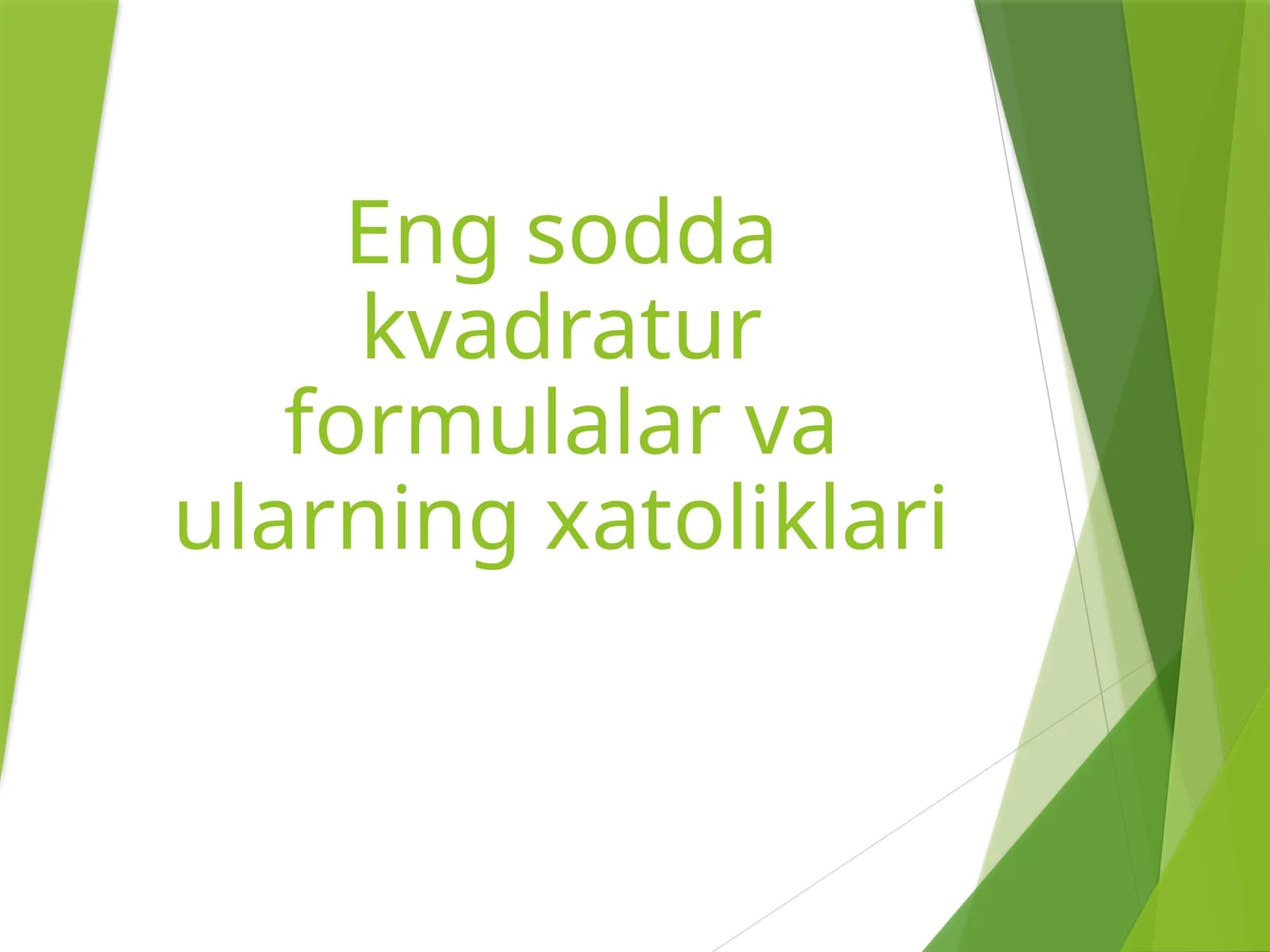 Kvadratur formulalar