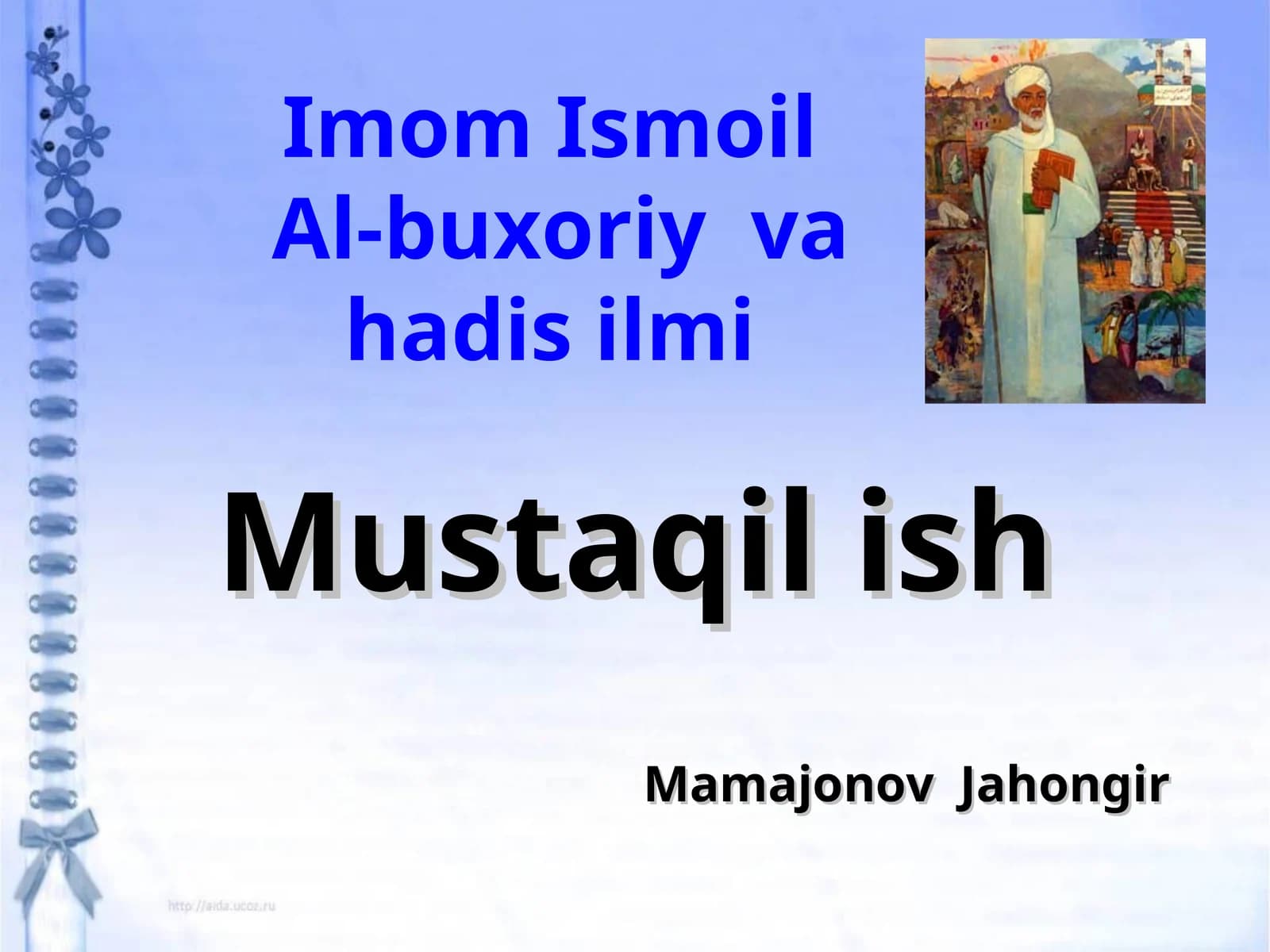 Al-buxoriy va hadis ilmi