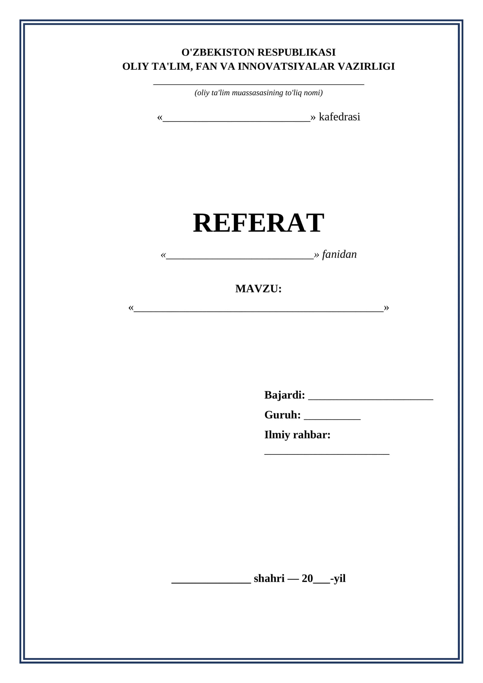 Referat titul varagi OTM ramkali