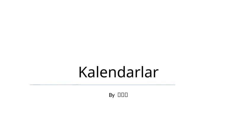 Kalendarlar