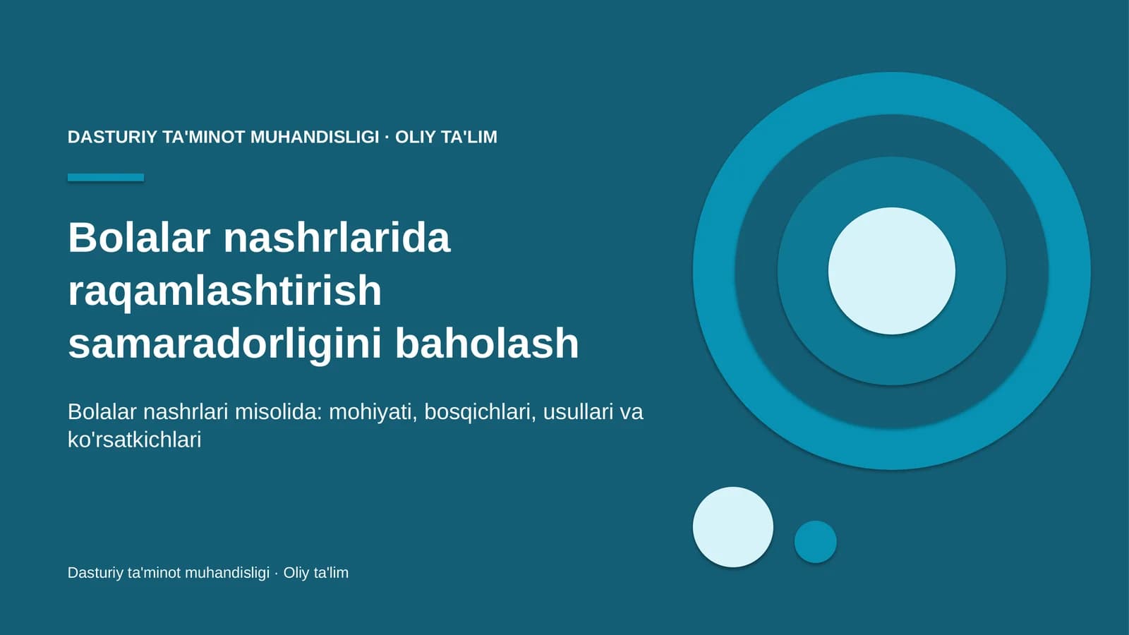 Bolalar nashrlarida raqamlashtirish samaradorligini baholash