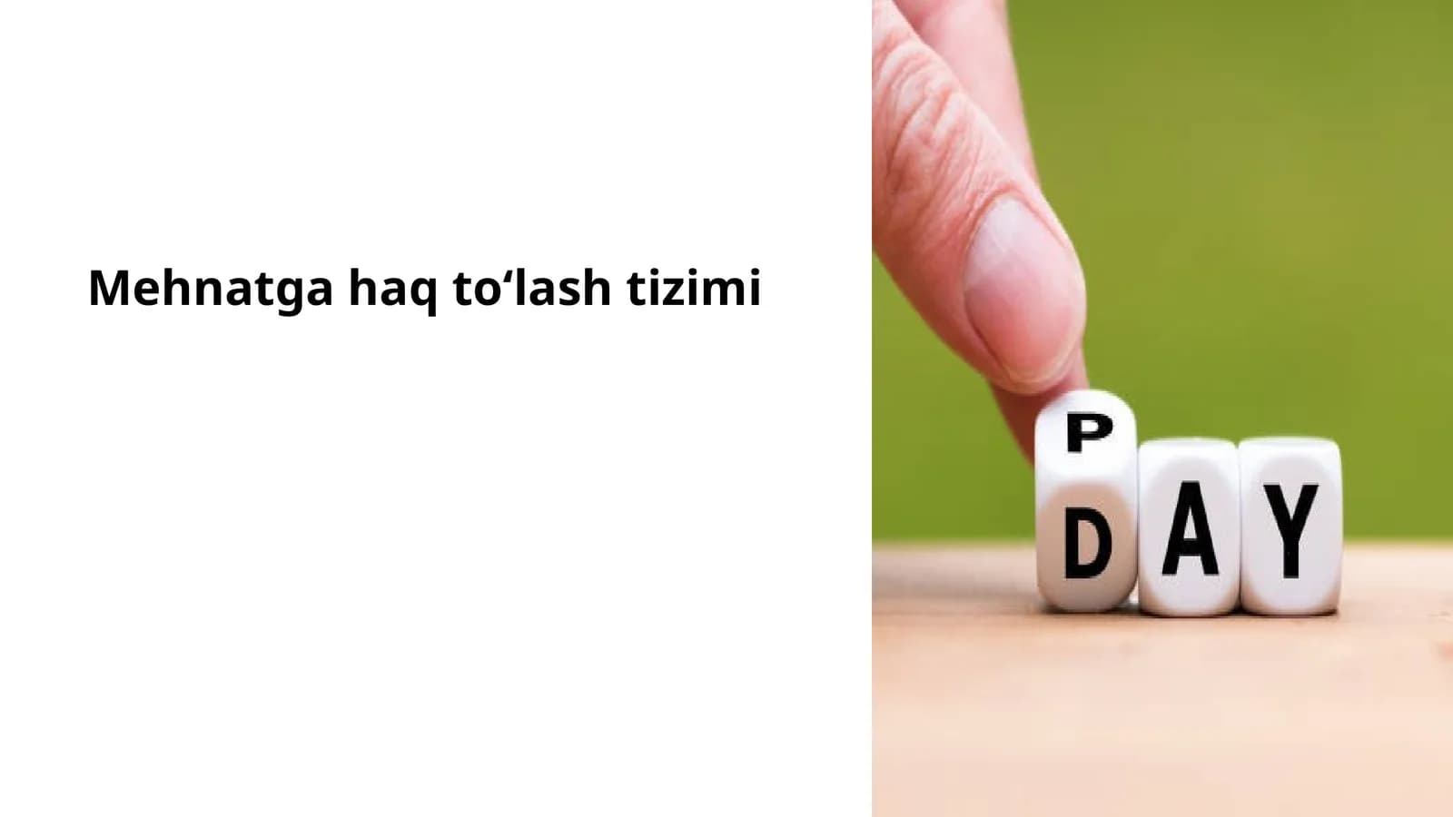 Mehnatga haq toʻlash tizimi