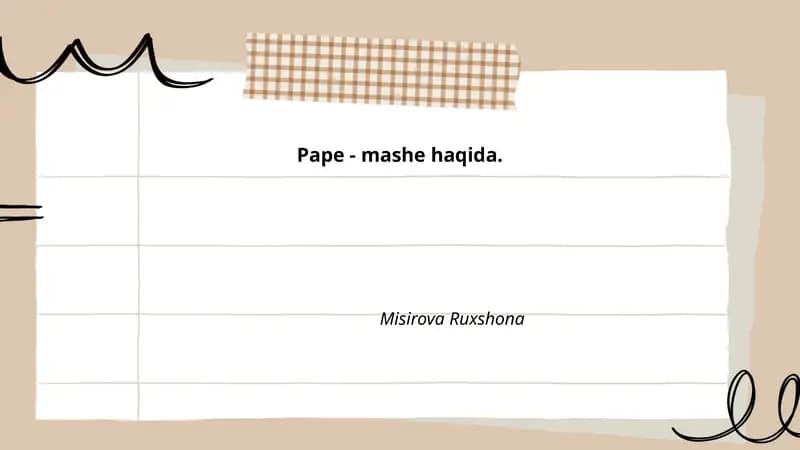 Pape-mashe