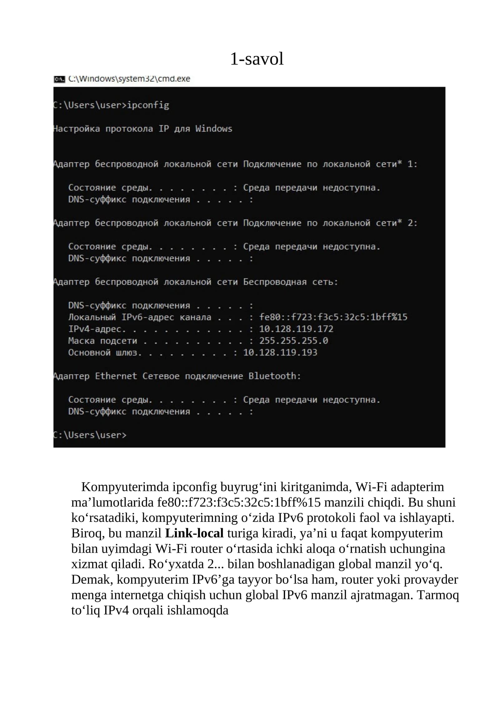 IPv6 protokoli