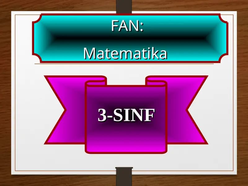 3-SINF Matematika