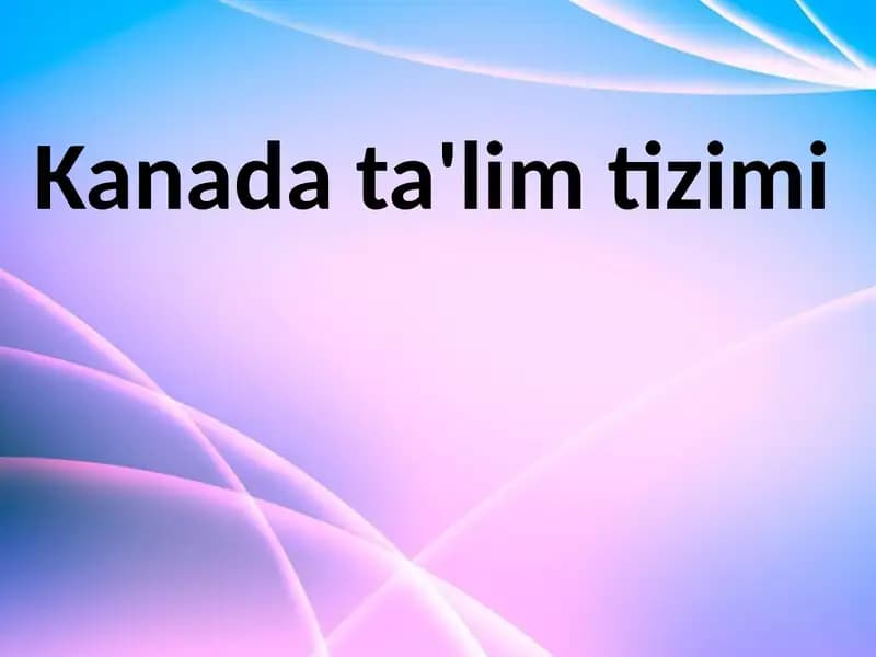 Kanada ta'lim tizimi