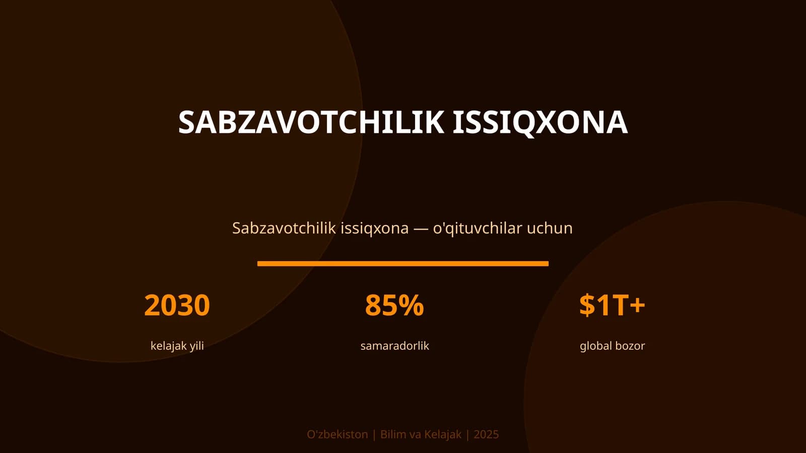 Sabzavotchilik Issiqxona