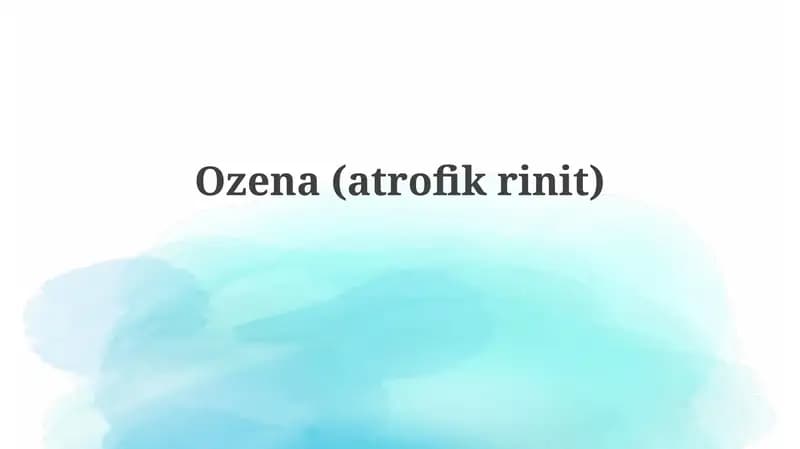 Ozena (atrofikrinit)
