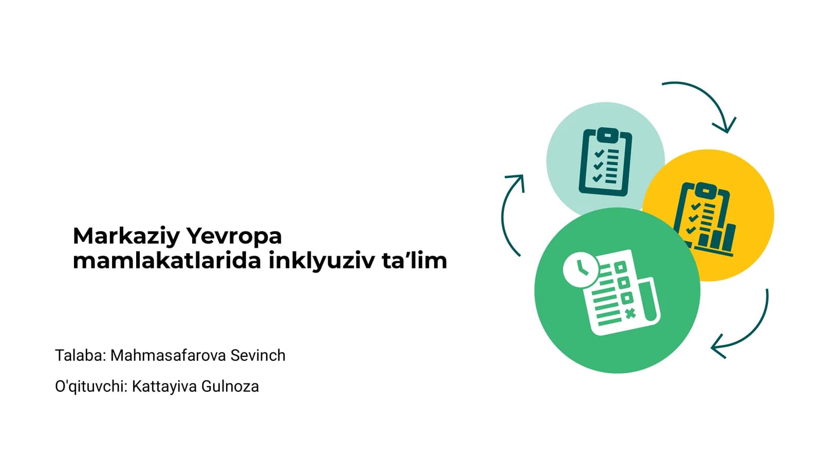 Markaziy Yevropa mamlakatlarida inklyuziv taʼlim