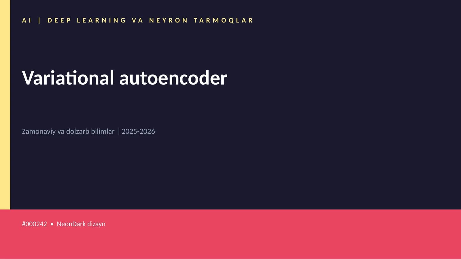 Variational autoencoder