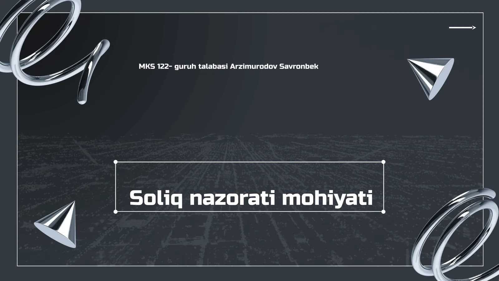 Soliq nazorati mohiyati