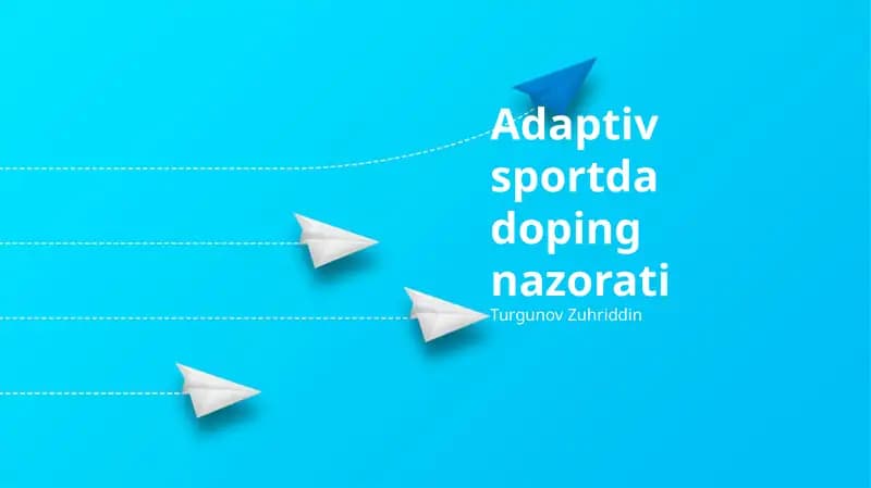 Adaptiv sportda doping nazorati