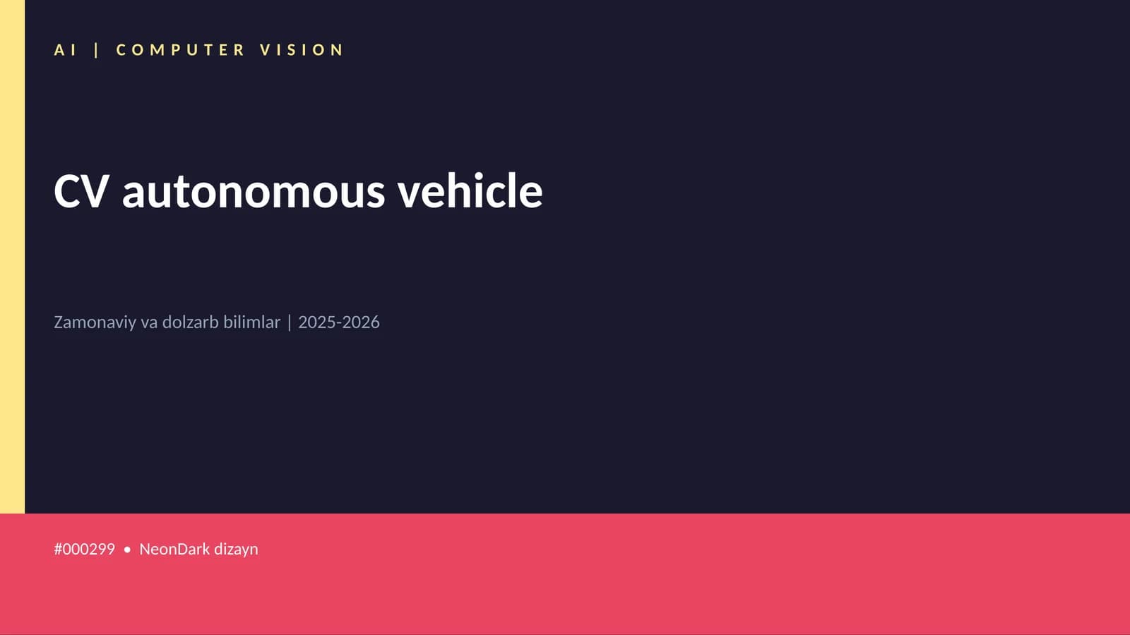 CV autonomous vehicle