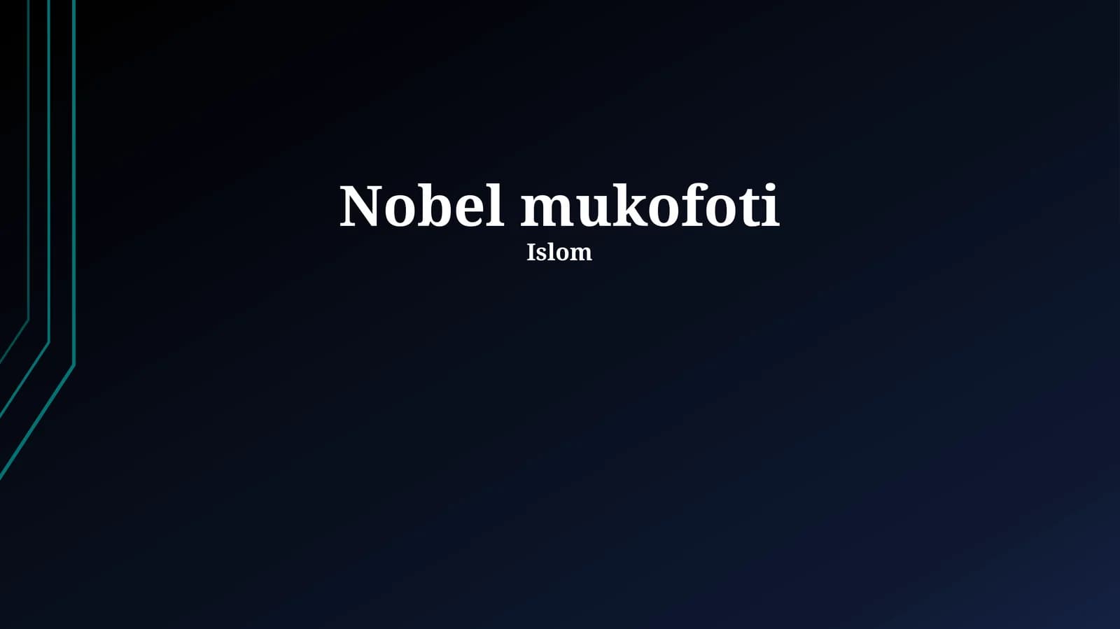 Nobel mukofoti