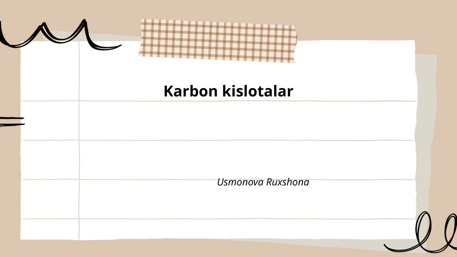 Karbon kislotalar