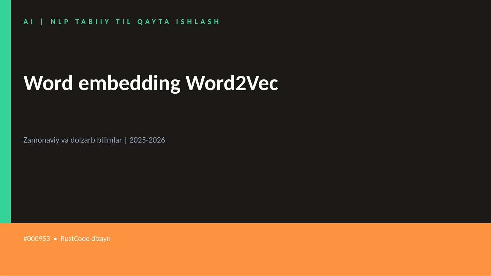 Word embedding Word2Vec
