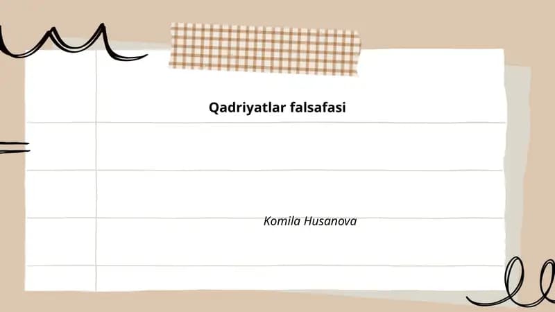 Qadriyatlar falsafasi