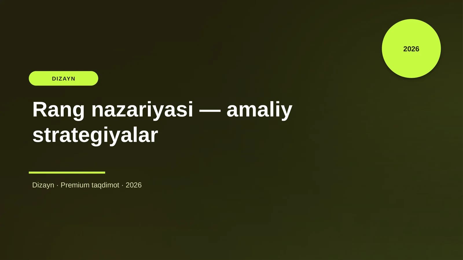 Rang nazariyasi — amaliy strategiyalar
