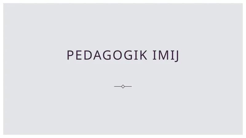 Pedagogik imij